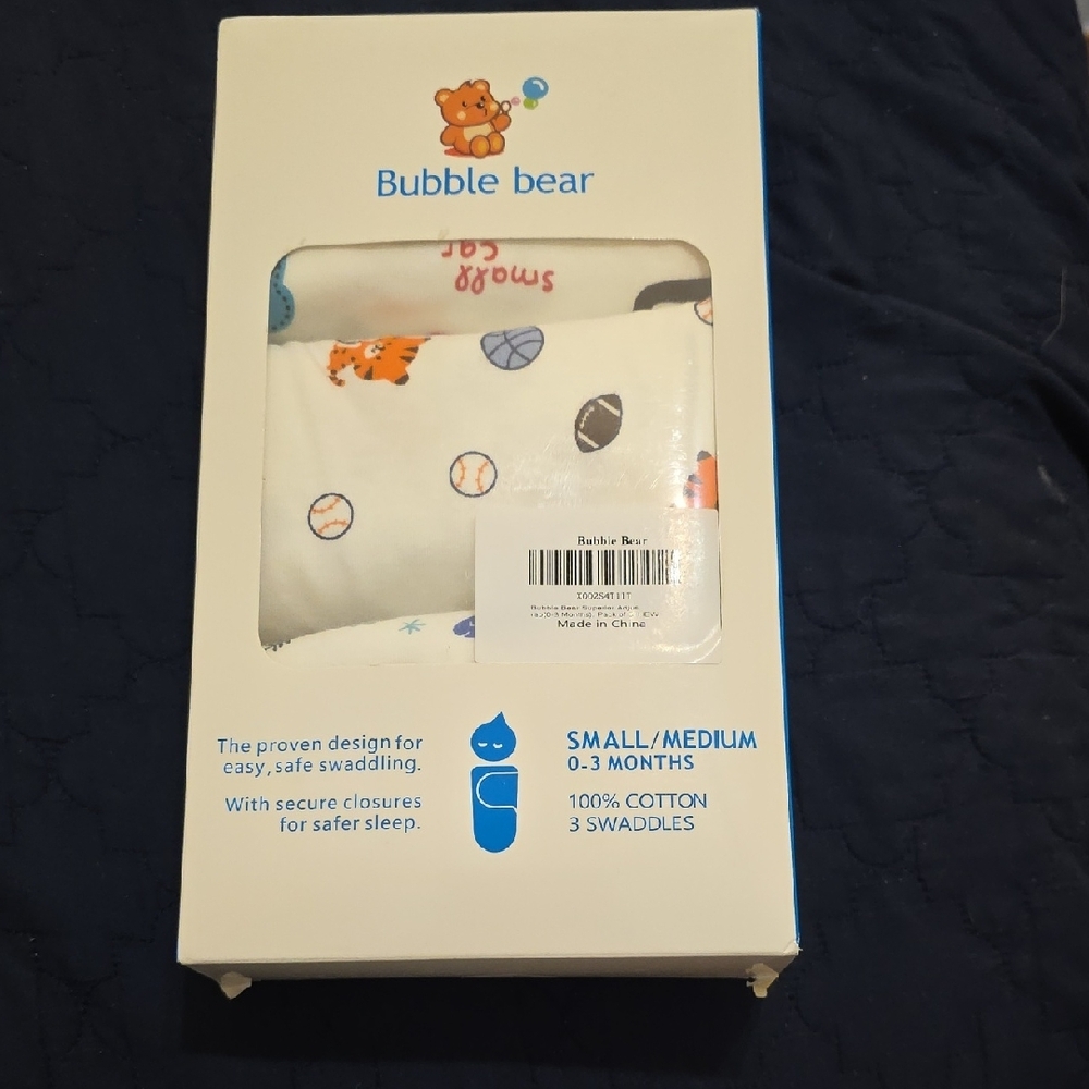Bubble Bear Baby Swaddle Set
